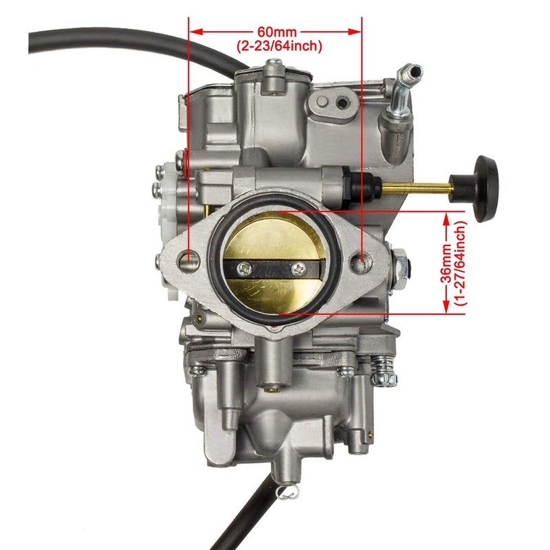 Ruijie YFM350 Carburetor For Yamaha 1987-1998 Big Bear 350 1987-2004 Warrior 350 1996-1998 Kodiak 400 1987-1990 1992-1995 Moto-4 350 Yfm 350 Atv Carb with Bolt Air intake Manifold - Image 2